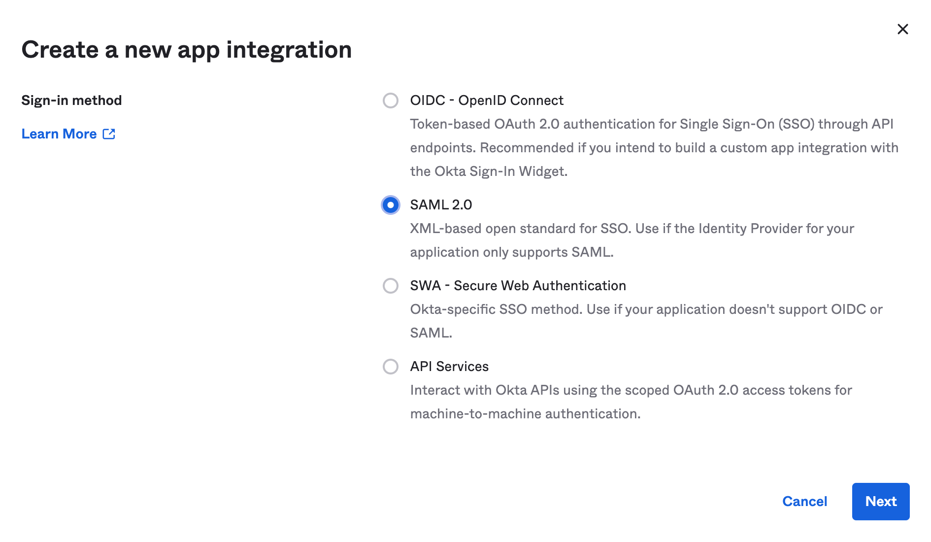 create-new-app-integration